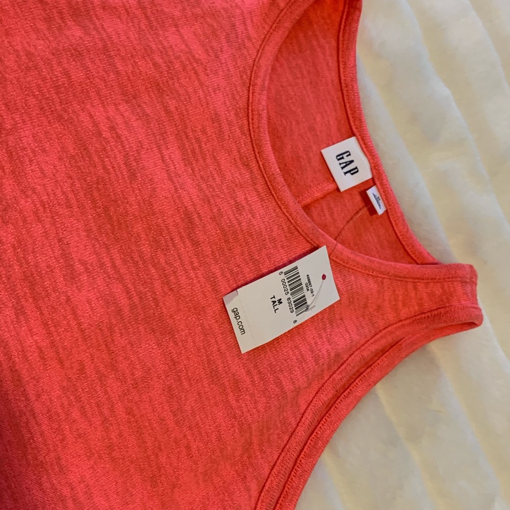Gap Neon Pink Soft-Spun Sleeveless Swing Dress - Picture 9 of 10